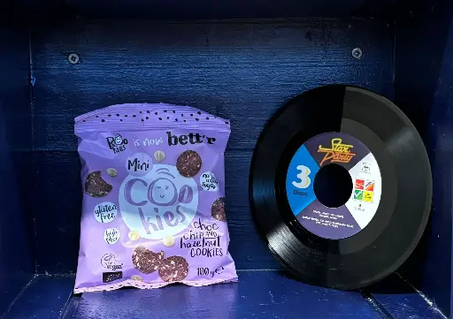 Mini koekjes met chocolade & hazelnootstukjes