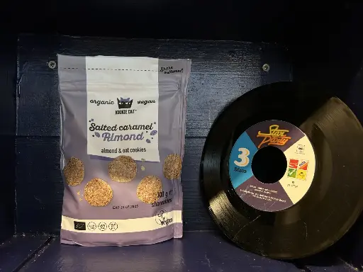 Minikoekjes gezouten karamel en amandel